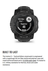 Garmin Instinct® 3 – 50 mm, Solar, Tactical Edition