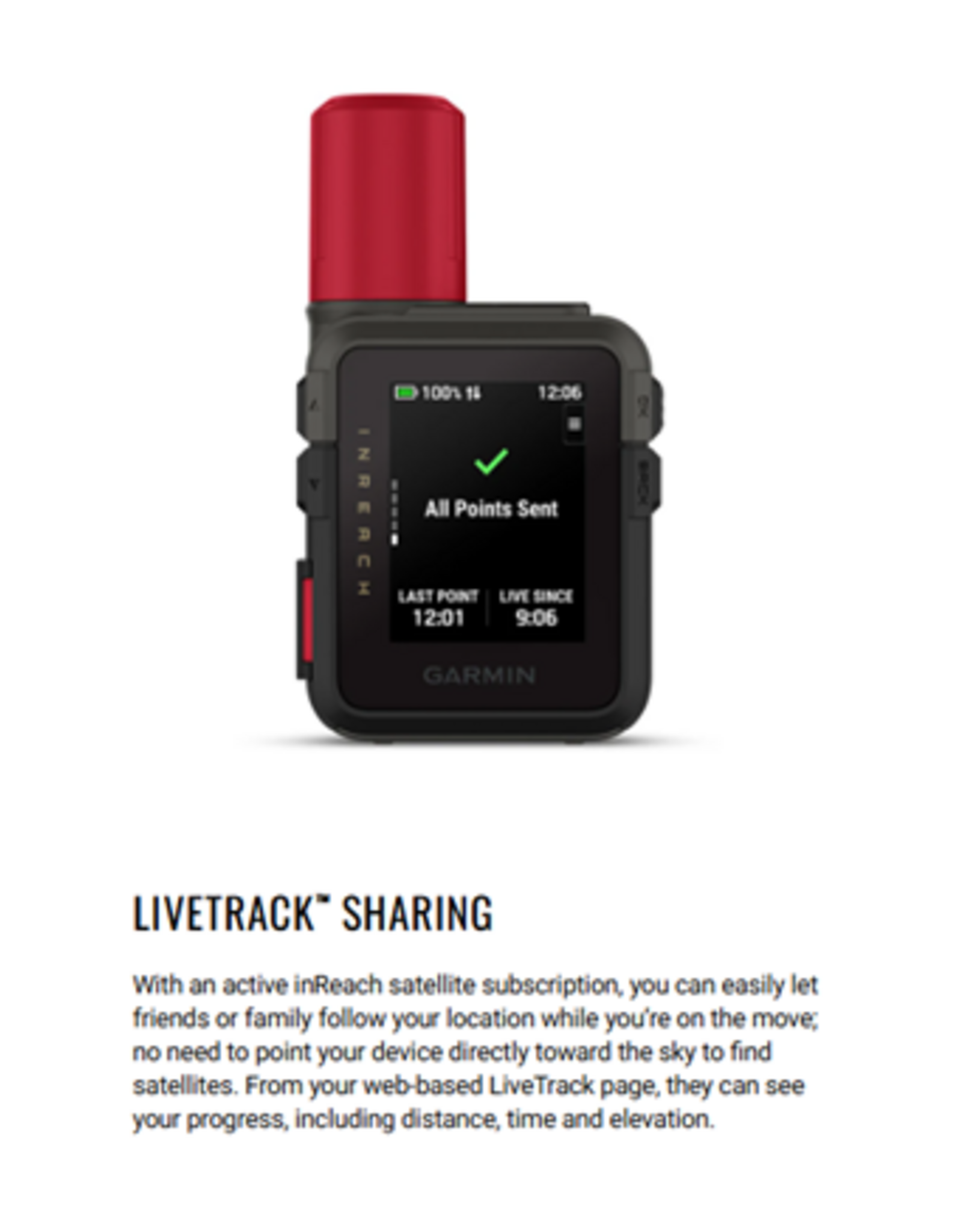 Garmin inReach® Mini 3 Plus Compact SOS Satellite Communicator with Photo and Voice Messaging