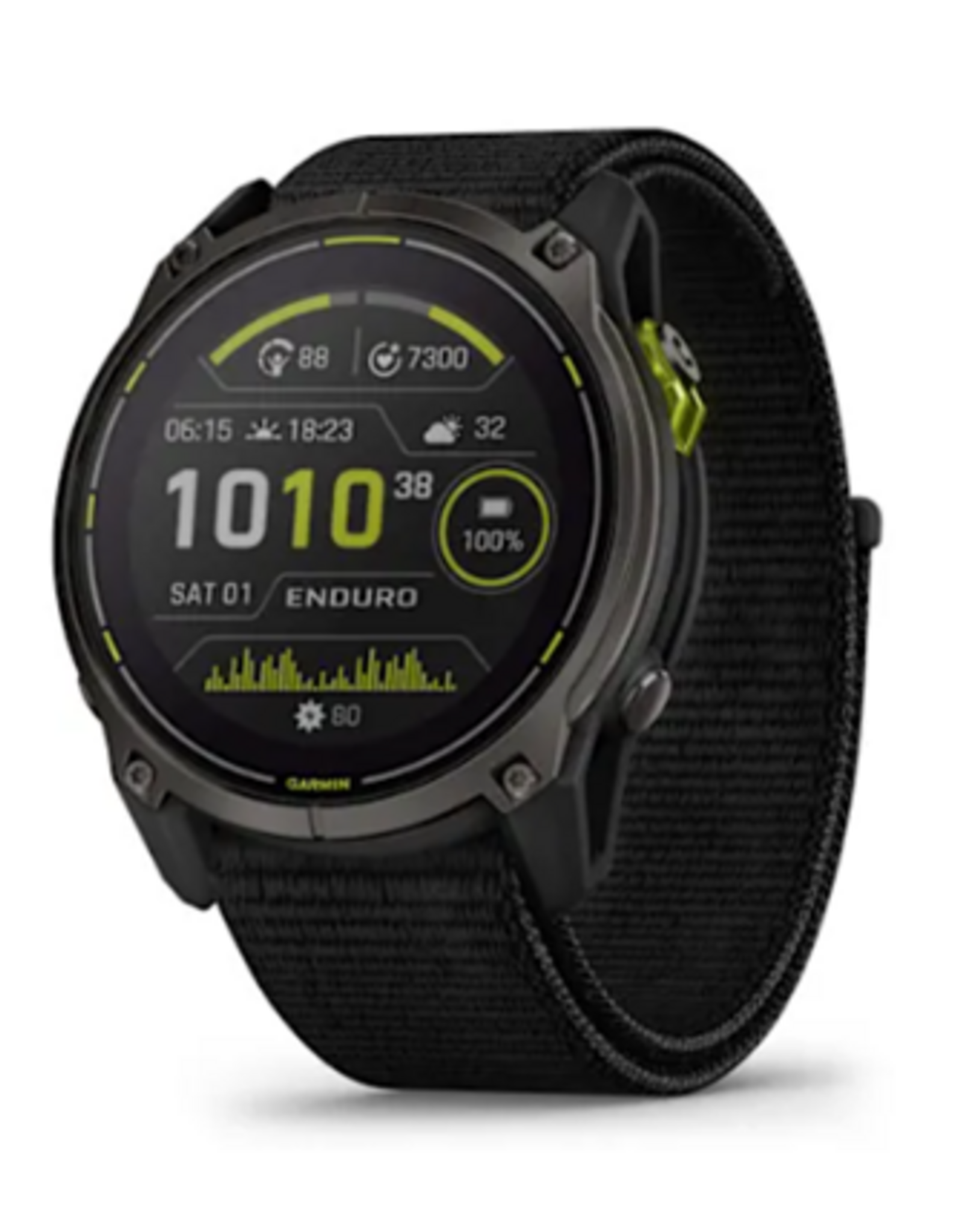 Garmin Enduro™ 3, Carbon Gray DLC Titanium with Black Ultrafit Nylon Strap