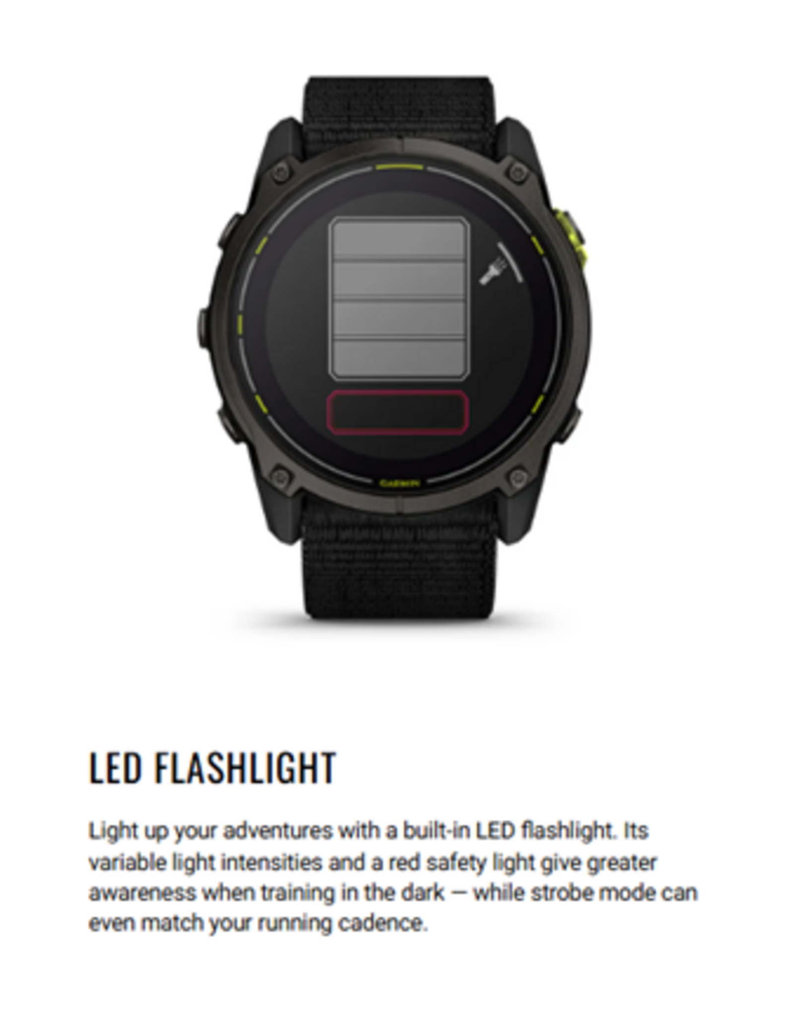 Garmin Enduro™ 3, Carbon Gray DLC Titanium with Black Ultrafit Nylon Strap