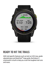 Garmin Enduro™ 3, Carbon Gray DLC Titanium with Black Ultrafit Nylon Strap