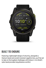 Garmin Enduro™ 3, Carbon Gray DLC Titanium with Black Ultrafit Nylon Strap