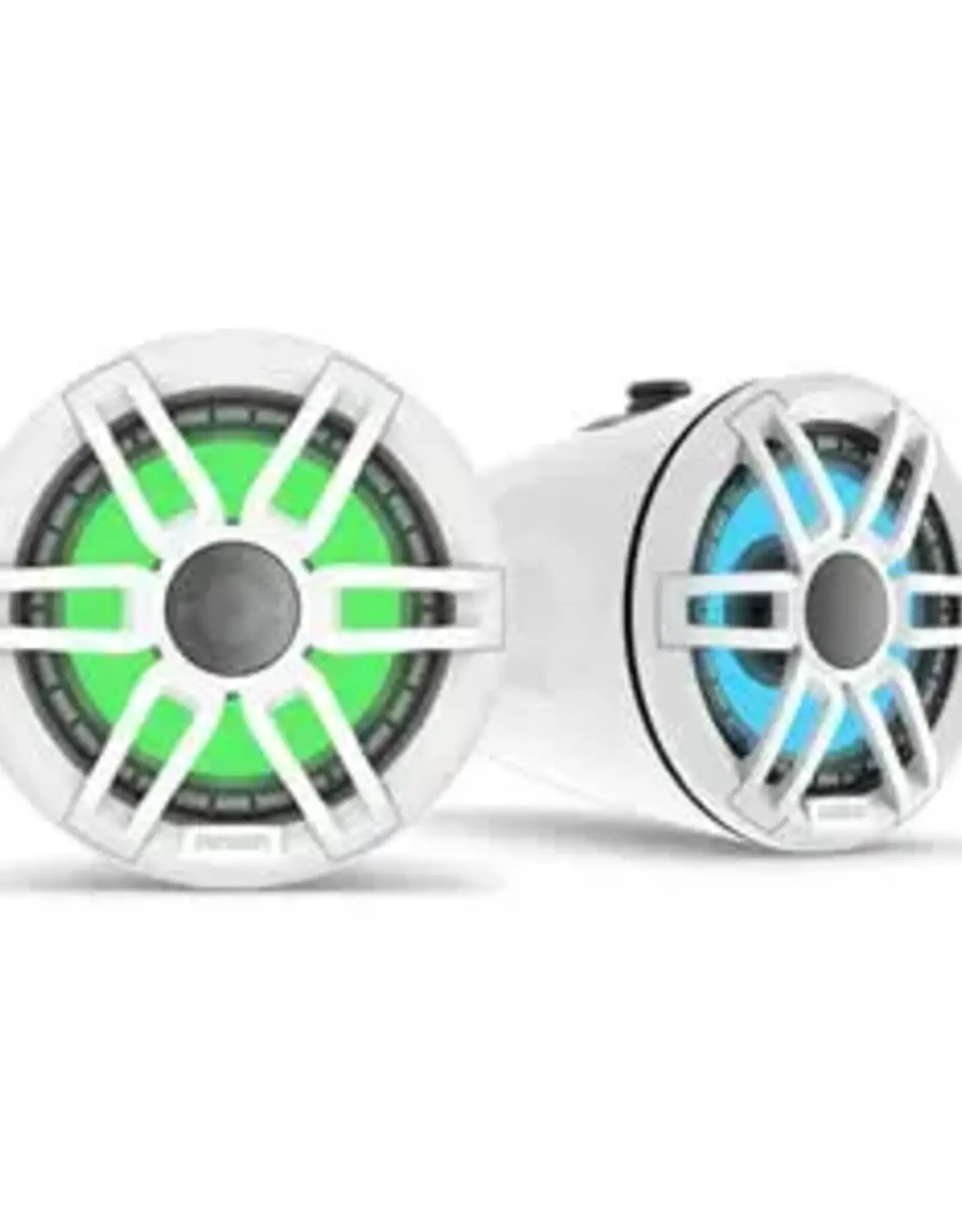 Garmin Fusion® XS Series Marine Wake Tower Speakers, 6.5" 200-Watt Sports White Marine Wake Tower Speaker with RGB LED Lighting