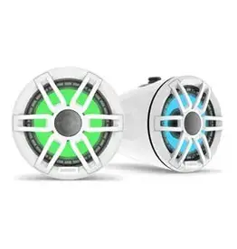 Garmin Fusion® XS Series Marine Wake Tower Speakers, 6.5" 200-Watt Sports White Marine Wake Tower Speaker with RGB LED Lighting