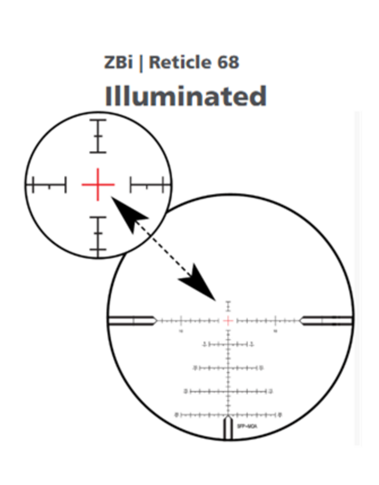 ZEISS  Conquest V4 6-24x50 ZBi Illuminated Reticle 68 External Elevated Turret Ballistic Stop External Locking Windage - Adjustable Parallax .25 MOA