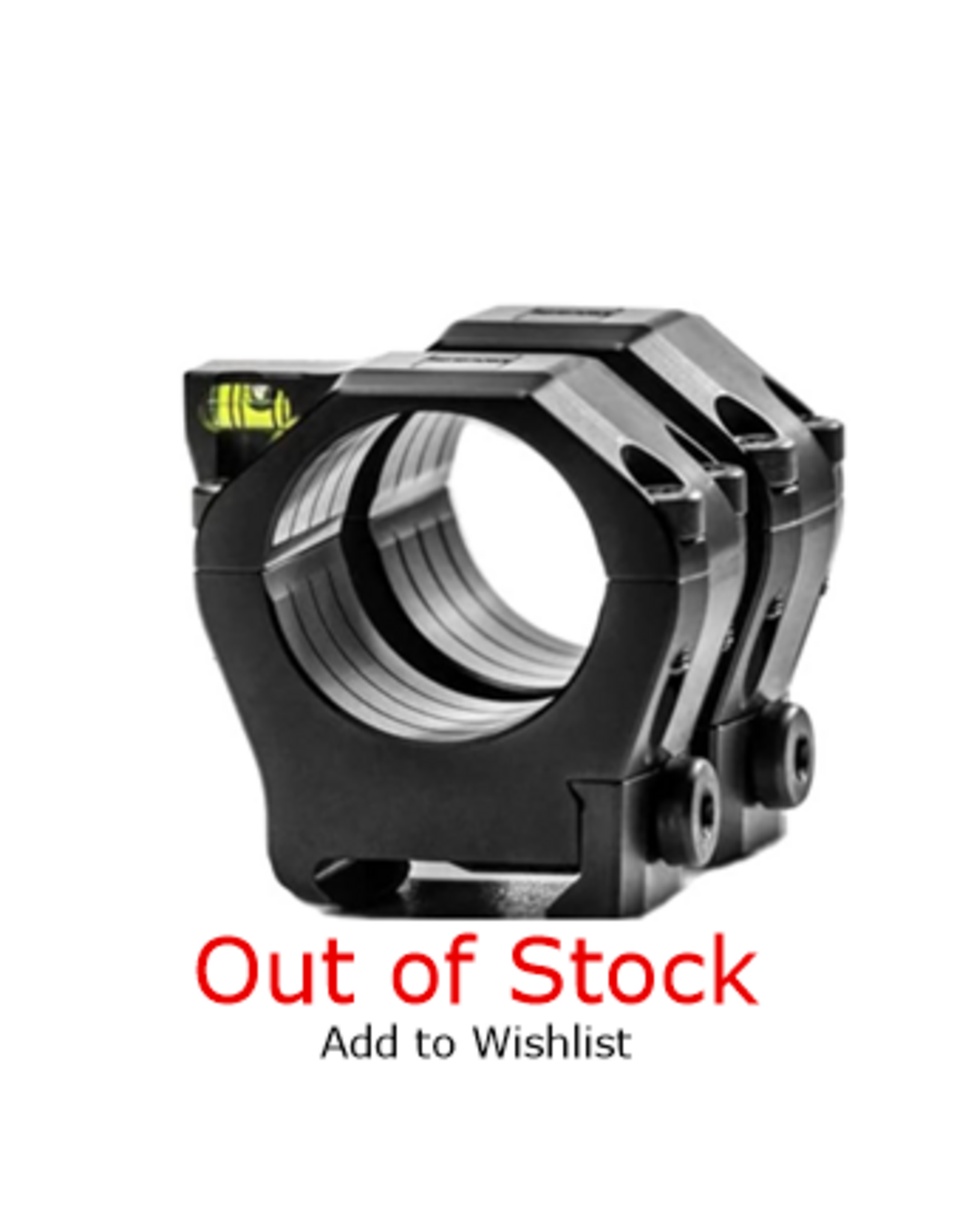 ZEISS 34mm Low Aluminum Ultralight 1913 Mil-Spec Rings with Anti-Cant Bubble Level