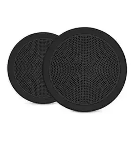 Garmin Fusion® FM Series Marine Speakers, 7.7" 200-Watt Round Black Flush Mount Marine Speakers (Pair)