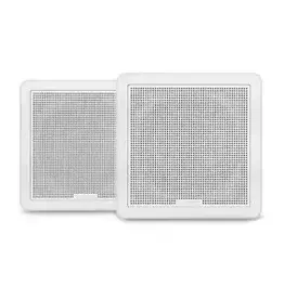 Garmin Fusion® FM Series Marine Speakers, 7.7" 200-Watt Square White Flush Mount Marine Speakers (Pair)