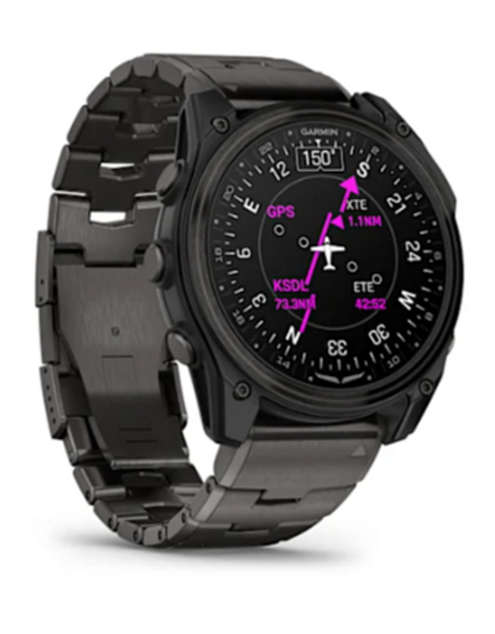 Garmin D2™ Mach 2 – 51 mm, Carbon Gray DLC Titanium with Vented Titanium Bracelet