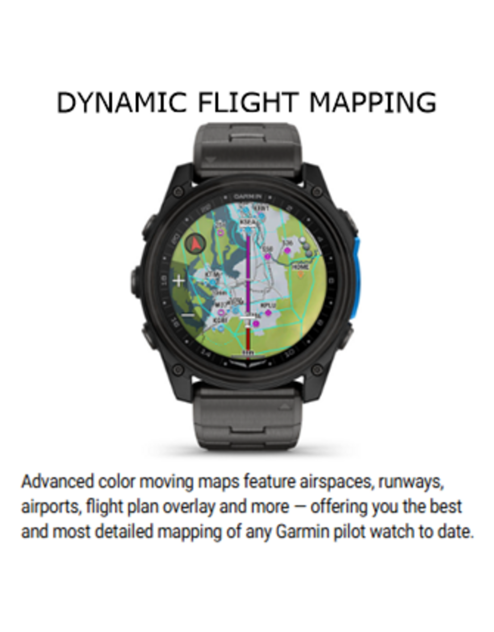 Garmin D2™ Mach 2 – 51 mm, Carbon Gray DLC Titanium with Vented Titanium Bracelet