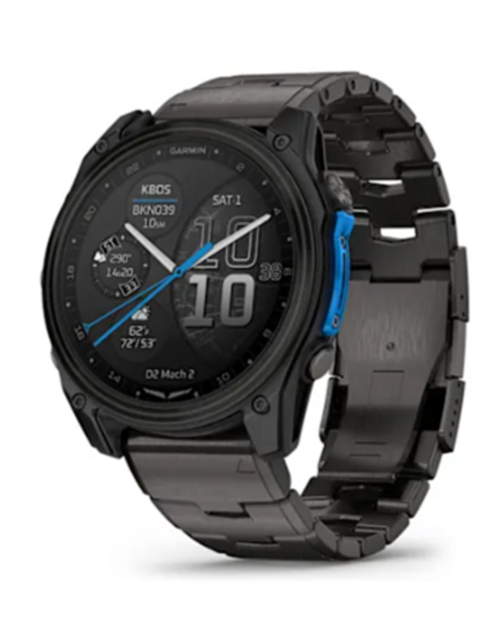 Garmin D2™ Mach 2 – 51 mm, Carbon Gray DLC Titanium with Vented Titanium Bracelet