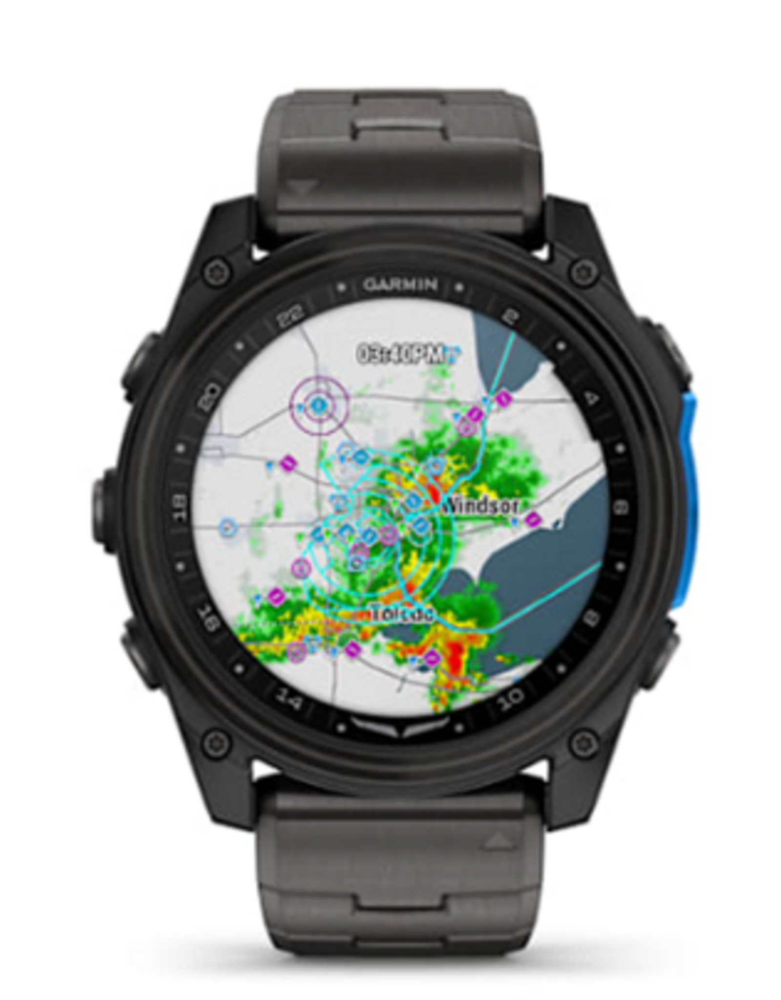 Garmin D2™ Mach 2 – 51 mm, Carbon Gray DLC Titanium with Vented Titanium Bracelet