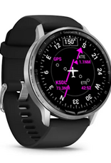Garmin D2™ Air X15, Silver with Black Silicone Band