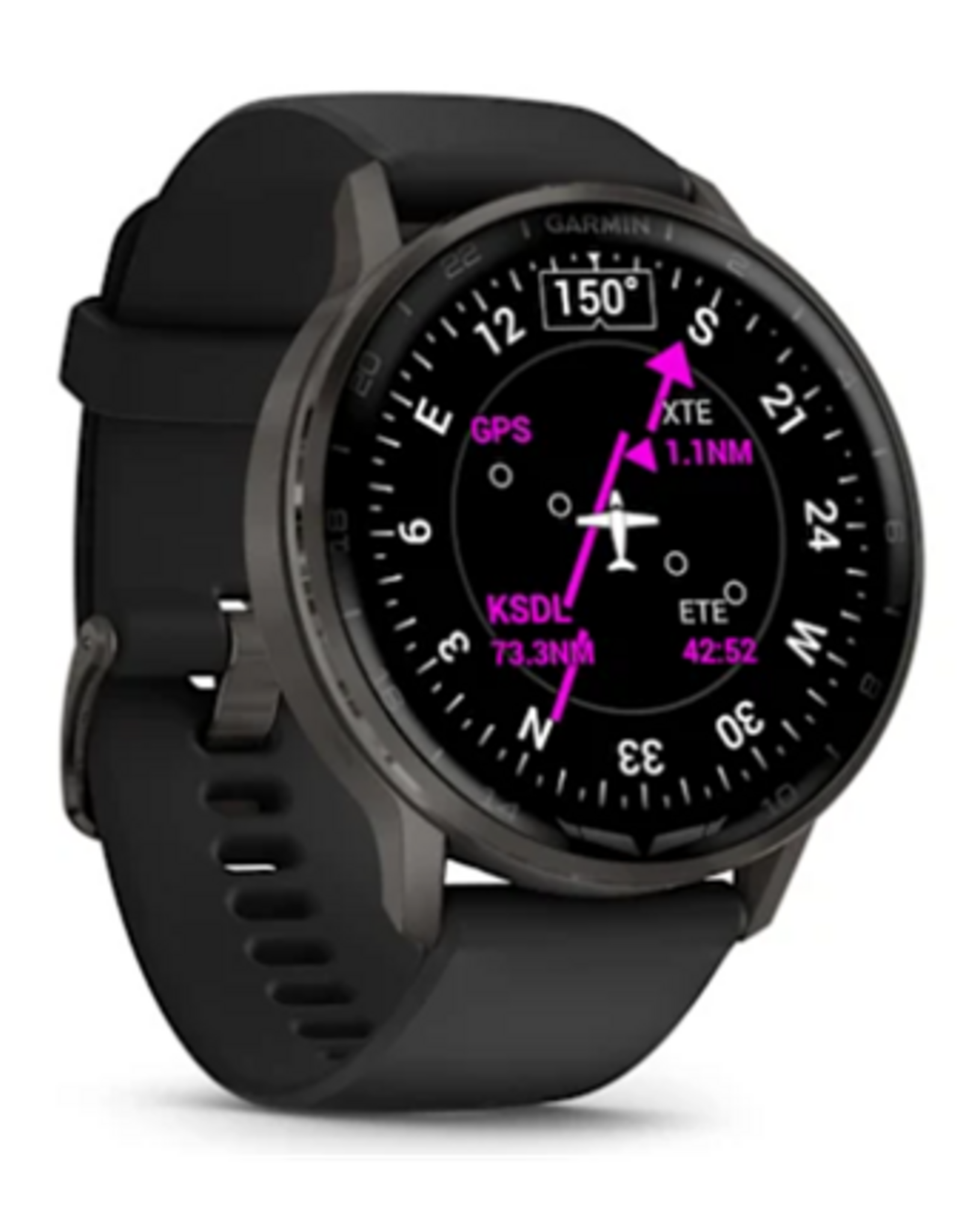Garmin D2™ Air X15, Slate with Black Silicone Band