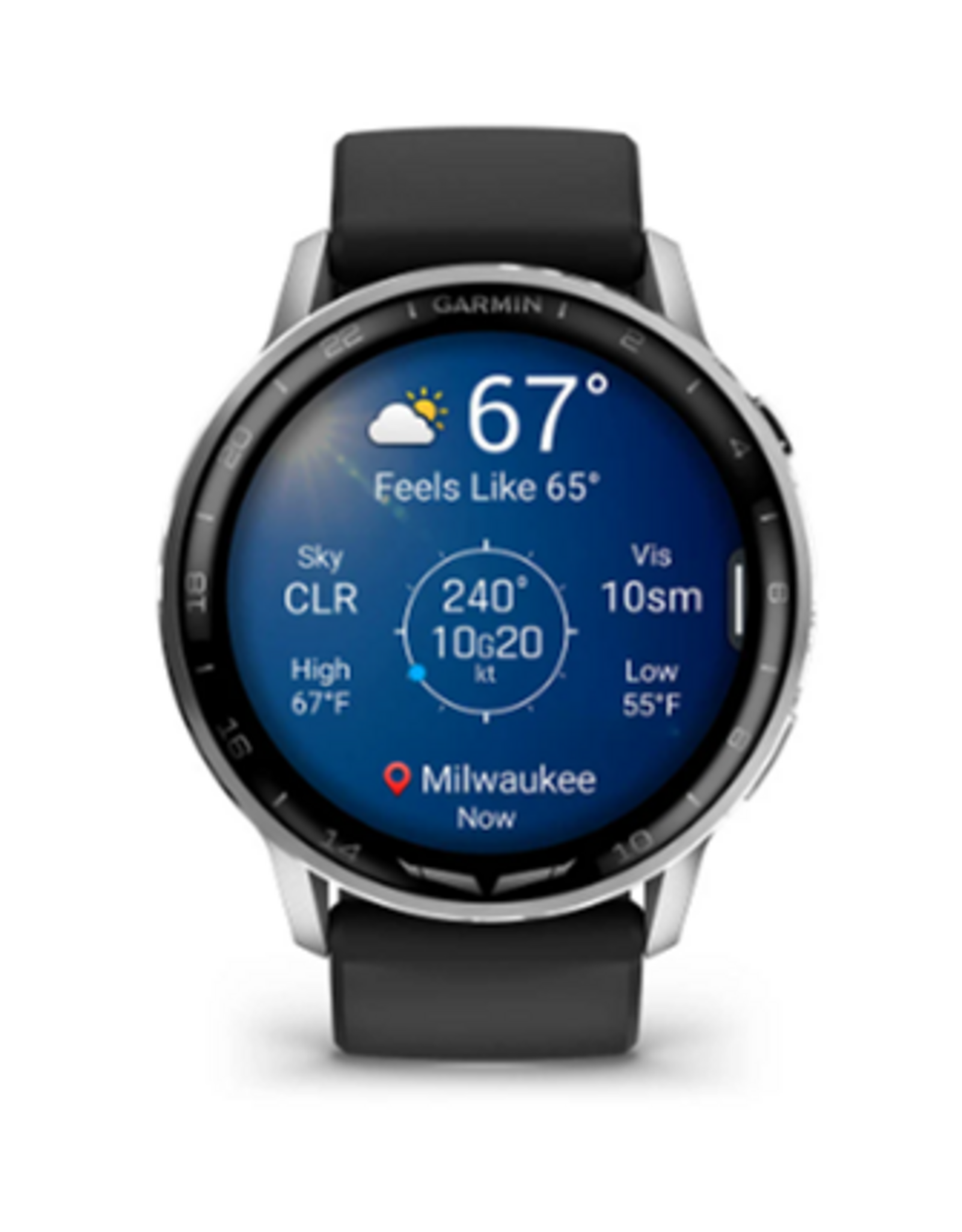 Garmin D2™ Air X15, Slate with Black Silicone Band