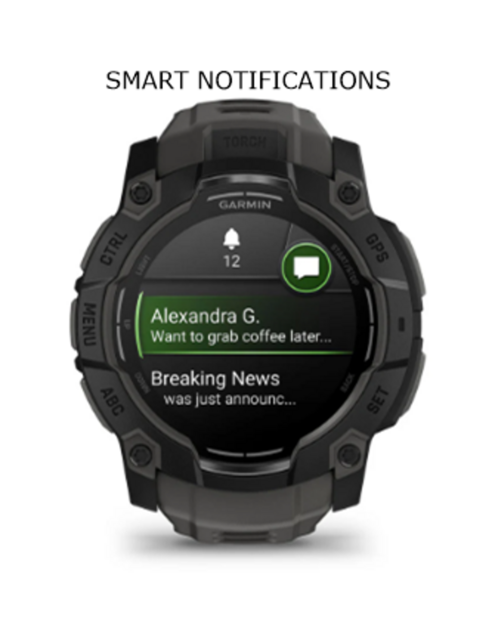 Garmin Instinct® 3 – 50 mm AMOLED, Fern Green with Fern Green Band