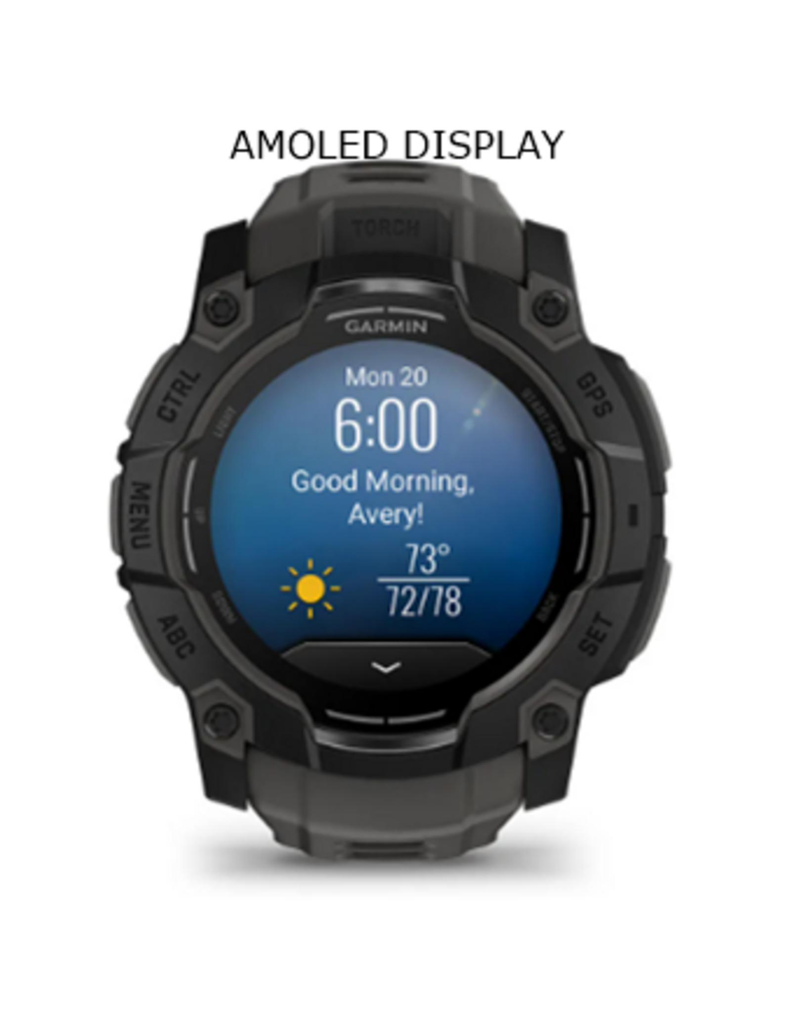 Garmin Instinct® 3 – 50 mm AMOLED, Fern Green with Fern Green Band