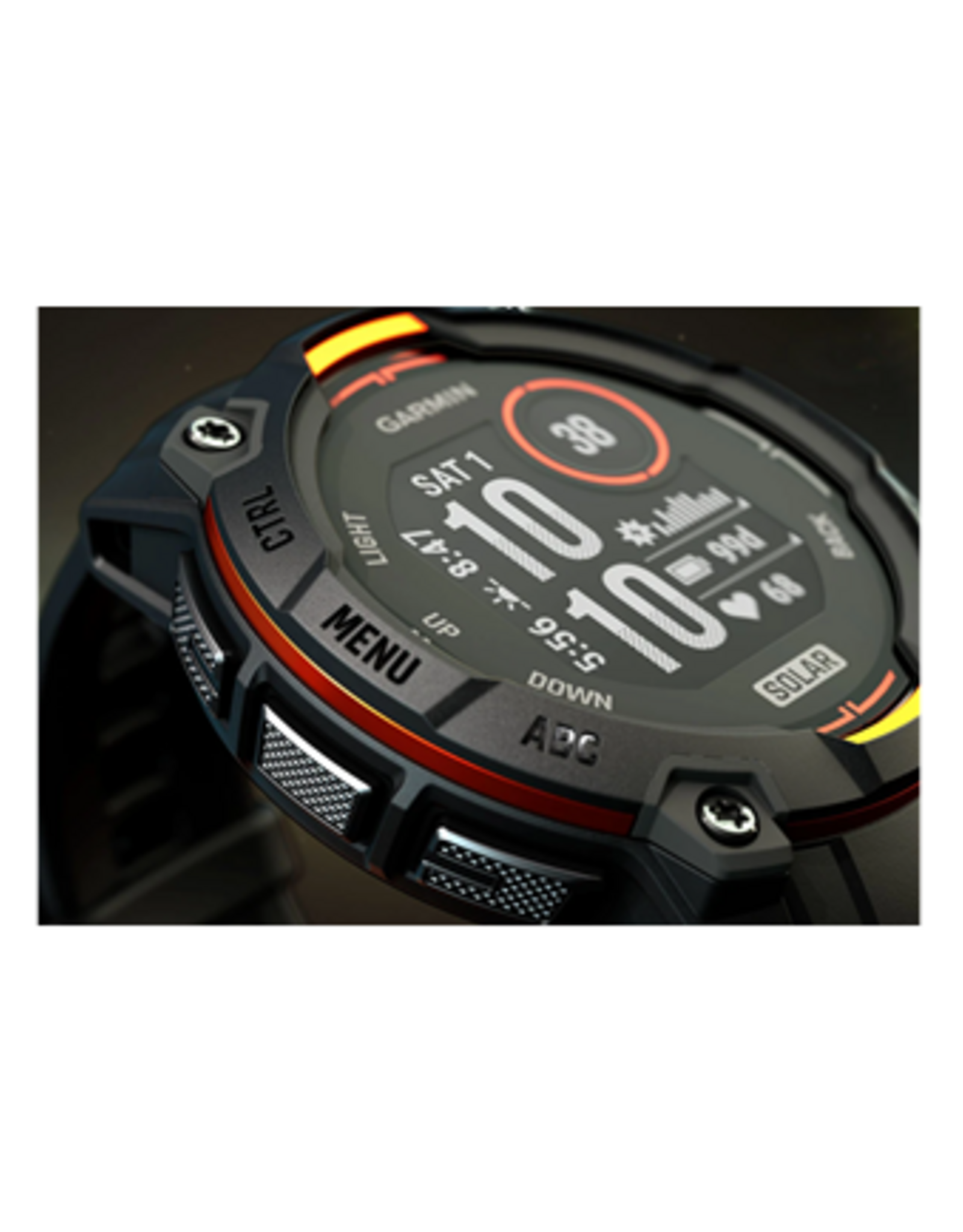 Garmin Instinct® 3 – 50 mm, Solar, Sunburst with Sunburst/Gray Band
