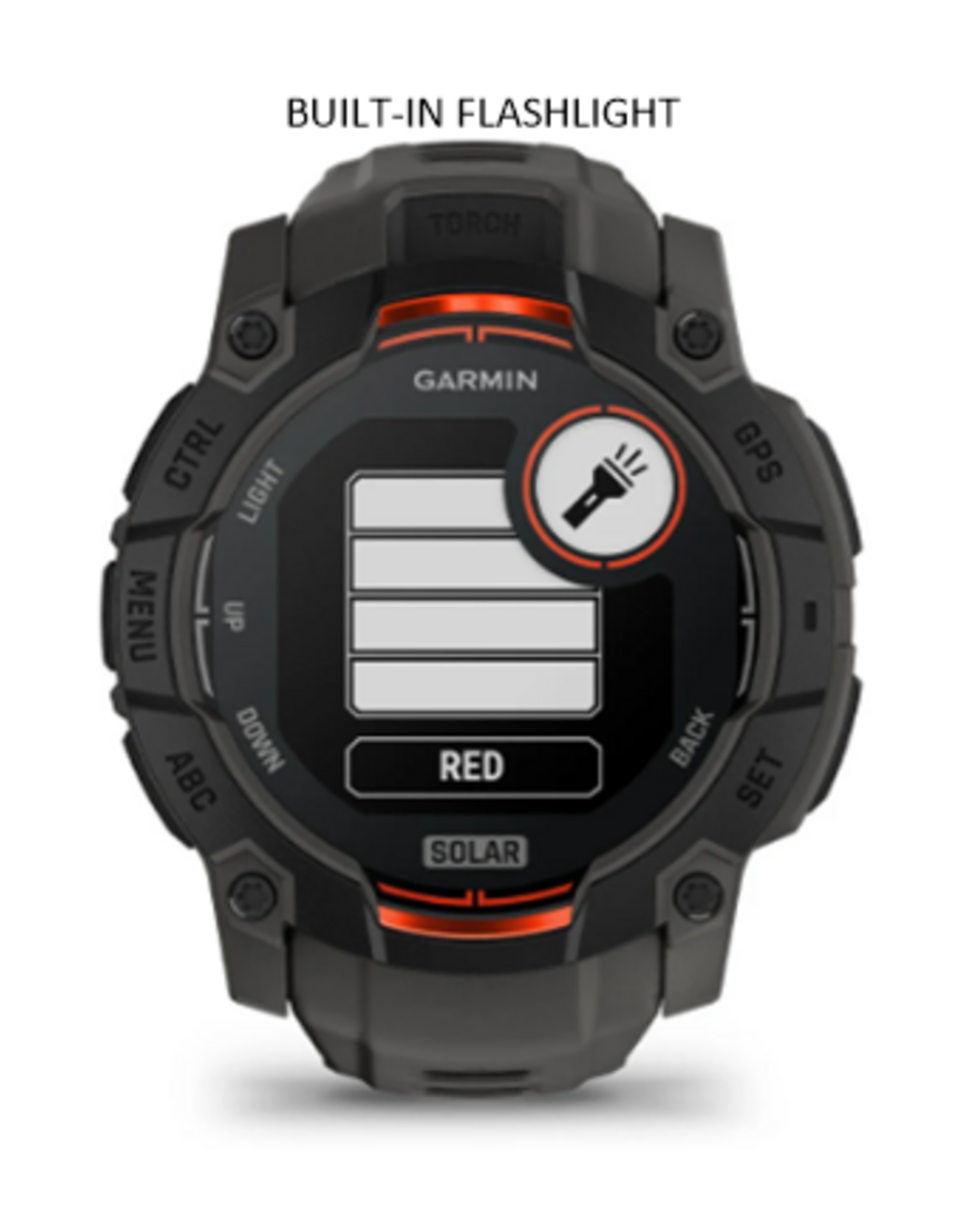 Garmin Instinct® 3 – 50 mm, Solar, Sunburst with Sunburst/Gray Band