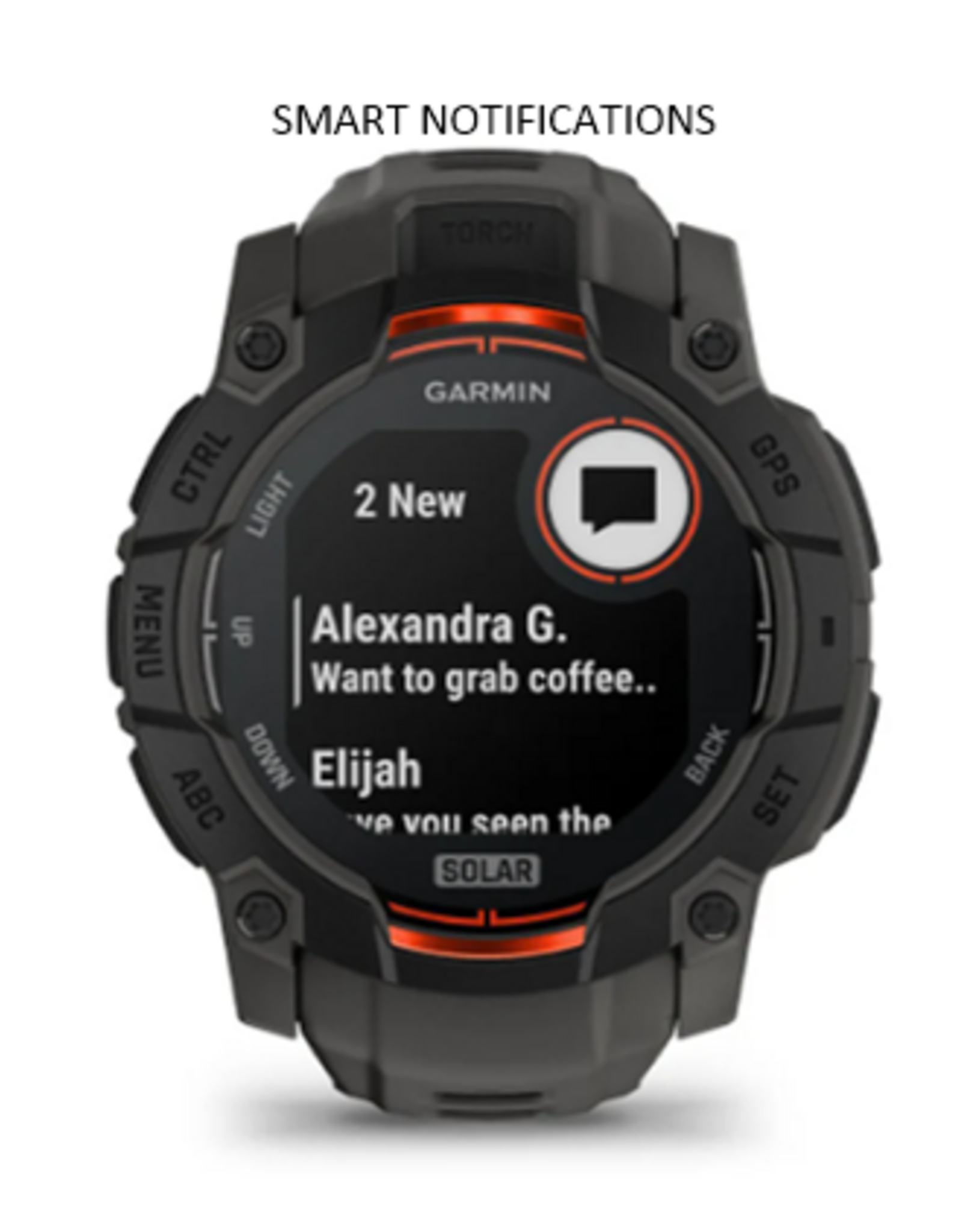 Garmin Instinct® 3 – 50 mm, Solar, Sunburst with Sunburst/Gray Band