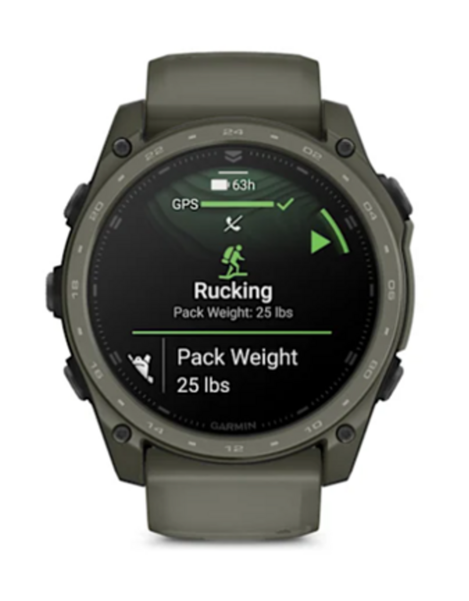 Garmin tactix® 8 – 51 mm, AMOLED, Cerakote, Includes Applied Ballistics Ultralight™ Solver and Olive Drab Cerakote® Coating