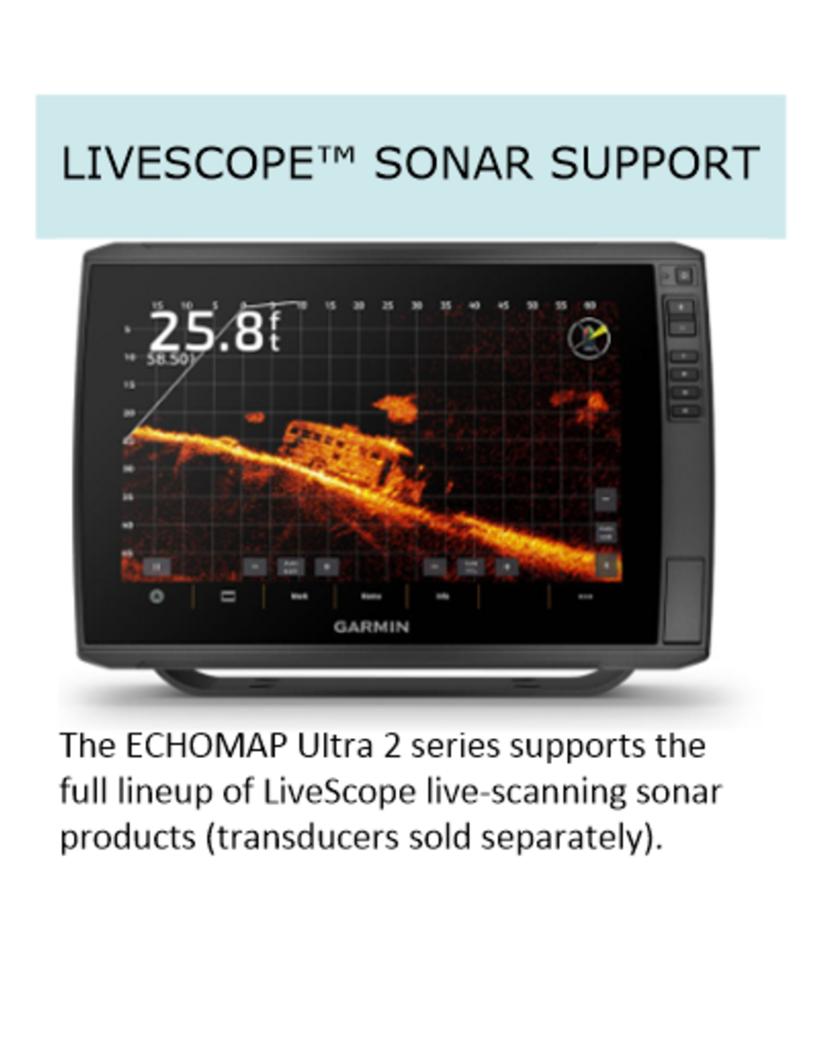 Garmin ECHOMAP™ Ultra 2 12" Chartplotter 122sv without Transducer