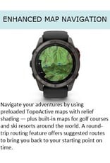 Garmin fēnix® 8 Pro – 51 mm, MicroLED, Sapphire, Carbon Gray DLC Titanium with Black/Pebble Gray Silicone Band