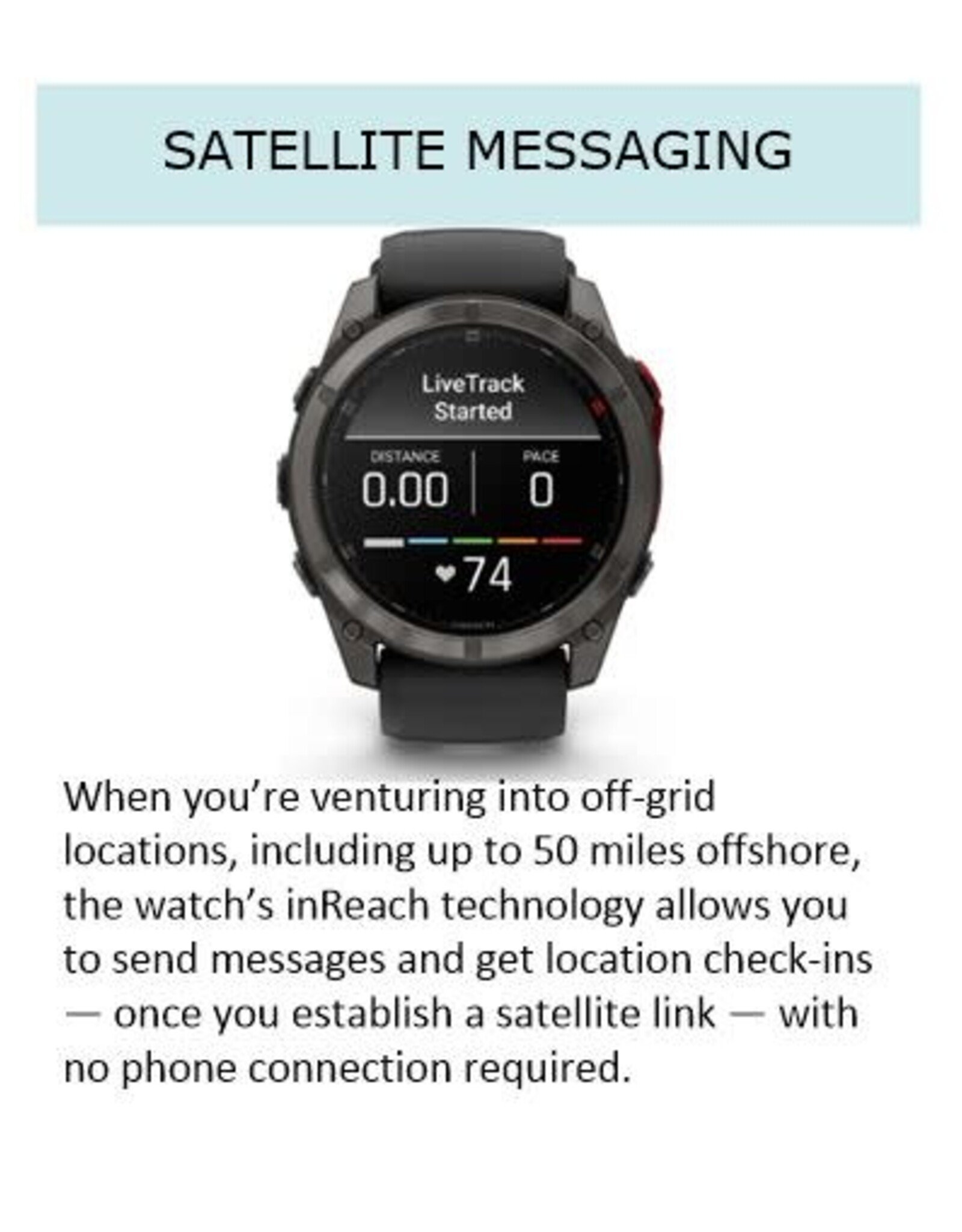 Garmin fēnix® 8 Pro – 51 mm, MicroLED, Sapphire, Carbon Gray DLC Titanium with Black/Pebble Gray Silicone Band