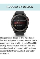 Garmin fēnix® 8 Pro – 51 mm, MicroLED, Sapphire, Carbon Gray DLC Titanium with Black/Pebble Gray Silicone Band