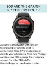 Garmin fēnix® 8 Pro – 51 mm, MicroLED, Sapphire, Carbon Gray DLC Titanium with Black/Pebble Gray Silicone Band