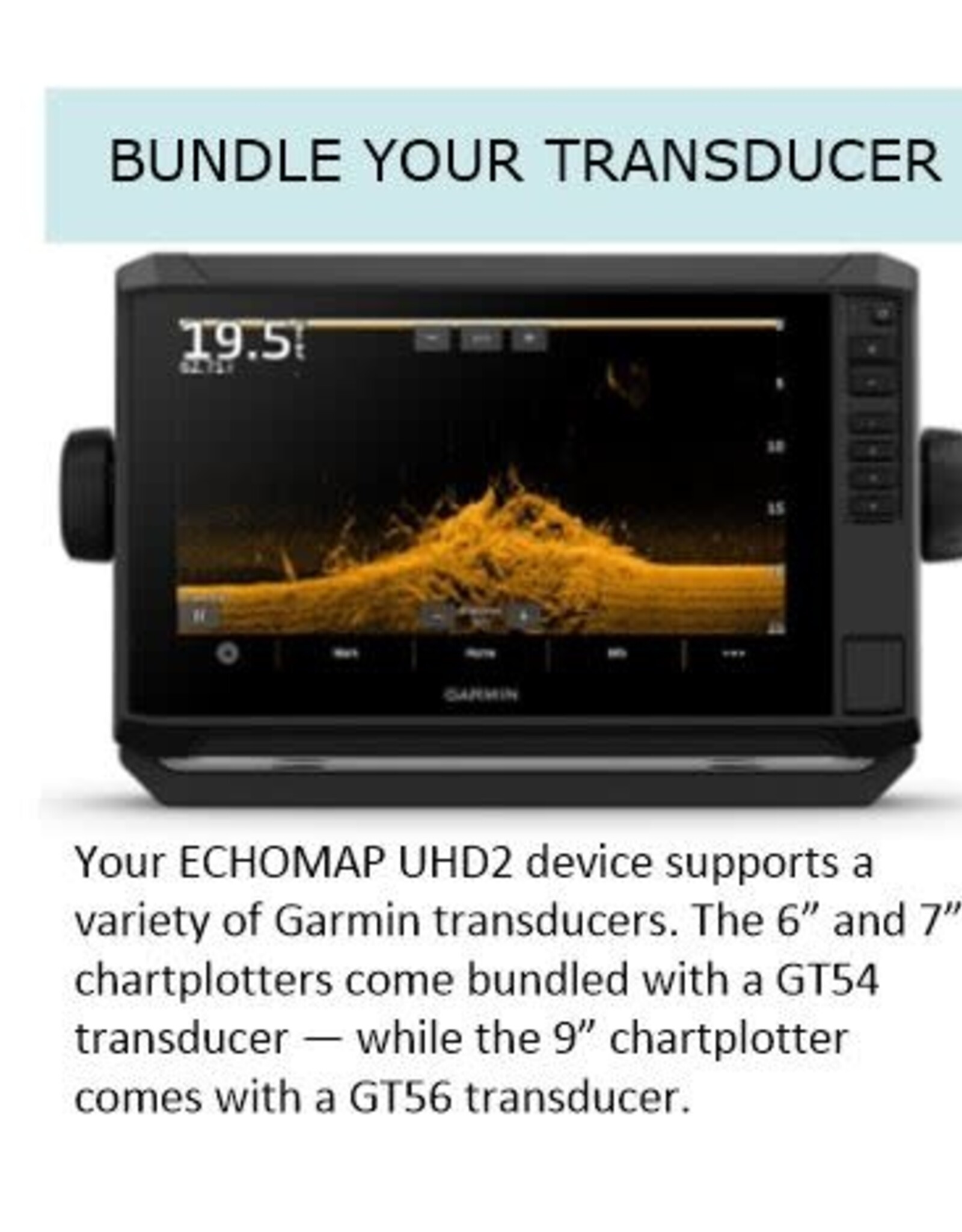 Garmin ECHOMAP™ UHD2 6" 62sv without Transducer