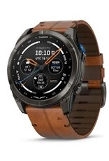 Garmin D2™ Mach 2 Pro, Carbon Gray DLC Titanium with Chestnut Leather Band