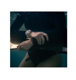 Garmin Descent™ Mk3i – 51 mm, Silver and Black PVD Titanium with Black/Pebble Gray Silicone Band