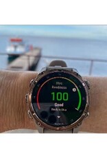Garmin Descent™ Mk3i – 51 mm, Silver and Black PVD Titanium with Black/Pebble Gray Silicone Band