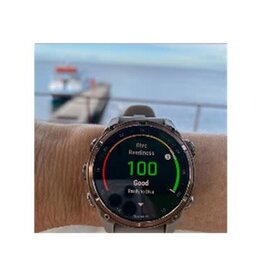 Garmin Descent™ Mk3i – 51 mm Silver and Black PVD Titanium