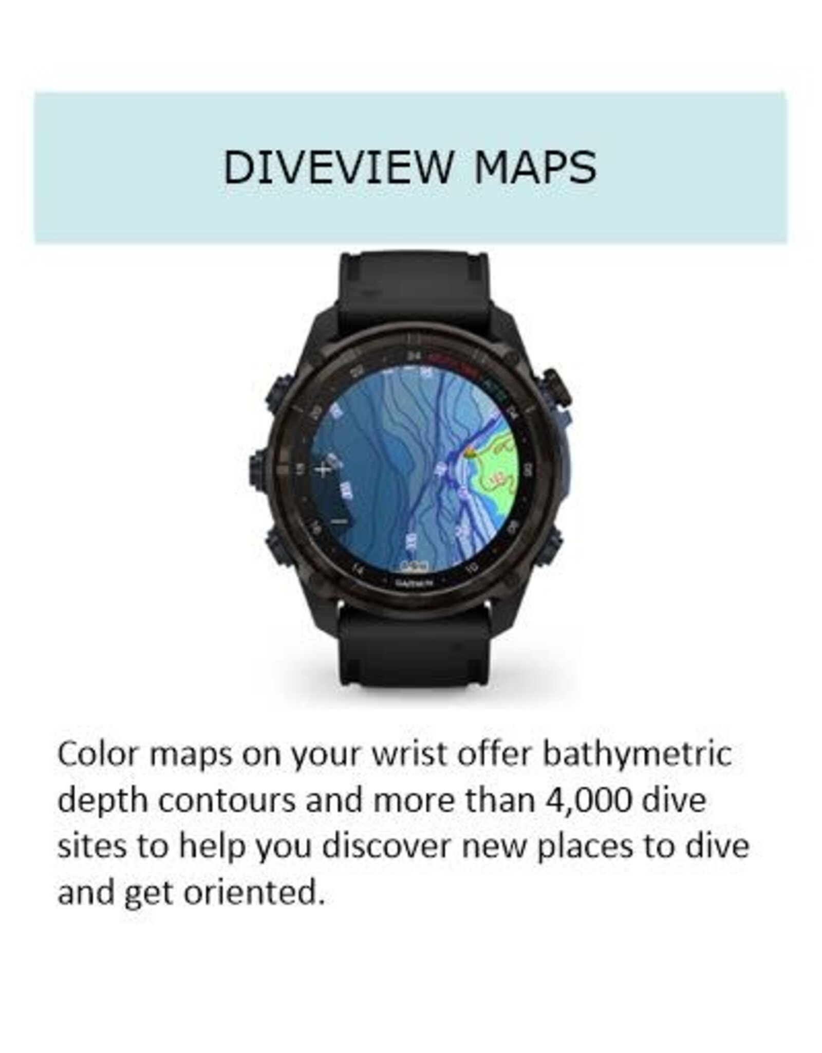 Garmin Descent™ Mk3i – 51 mm, Silver and Black PVD Titanium with Black/Pebble Gray Silicone Band