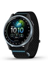 Garmin Approach® J1, Cloud Blue Aluminum Bezel with Black/Azure ComfortFit Fabric Band