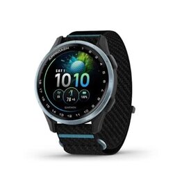 Garmin Approach® J1, Cloud Blue Aluminum Bezel with Black/Azure ComfortFit Fabric Band