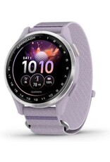 Garmin Approach® J1, Silver Aluminum Bezel with Lilac ComfortFit Fabric Band
