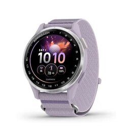 Garmin Approach® J1, Silver Aluminum Bezel with Lilac ComfortFit Fabric Band