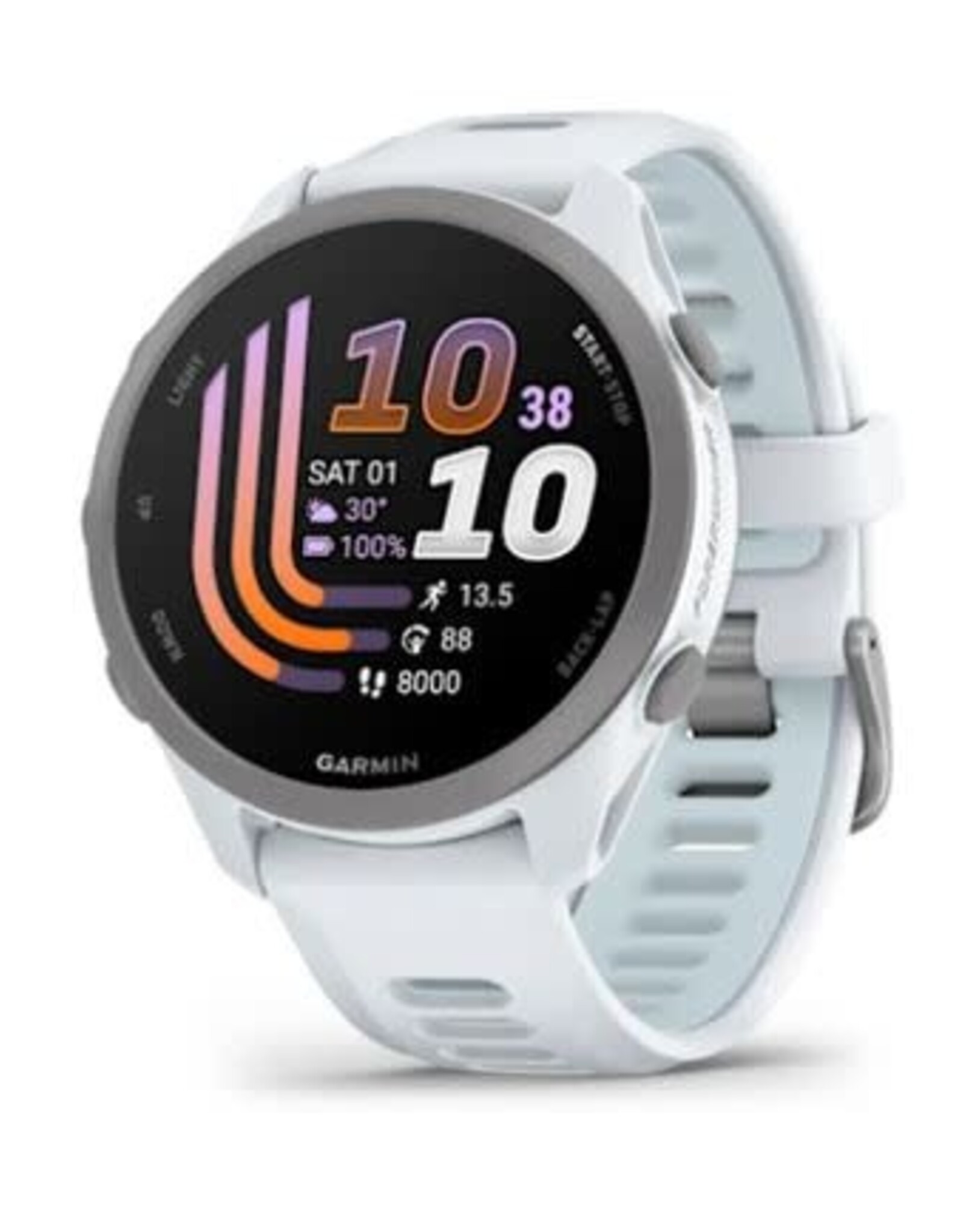 Garmin Forerunner® 170, Whitestone with Whitestone/Cloud Blue Band