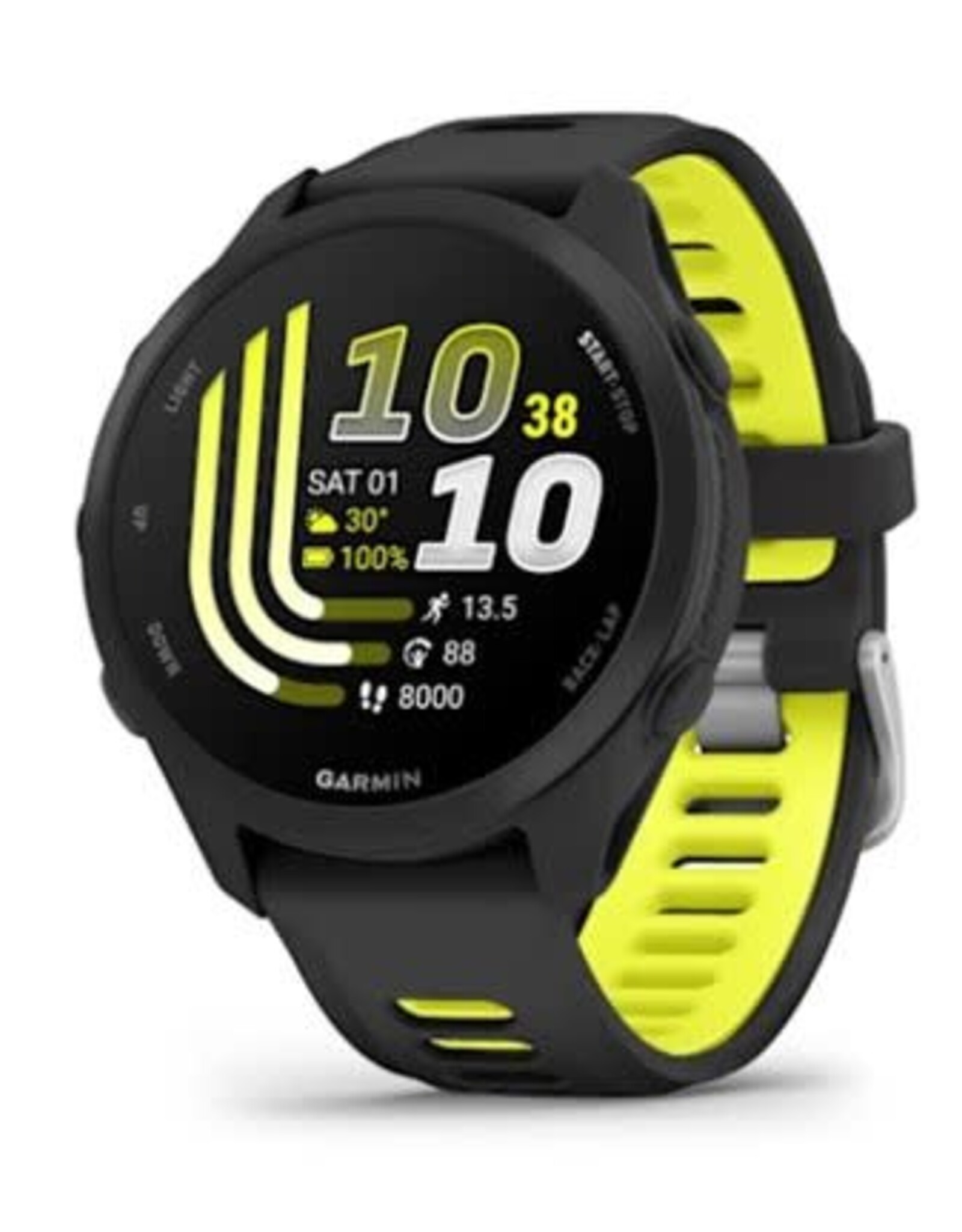 Garmin Forerunner® 170 Music, Black with Black/Amp Yellow Band