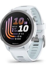 Garmin Forerunner® 170 Music, Whitestone with Whitestone/Cloud Blue Band