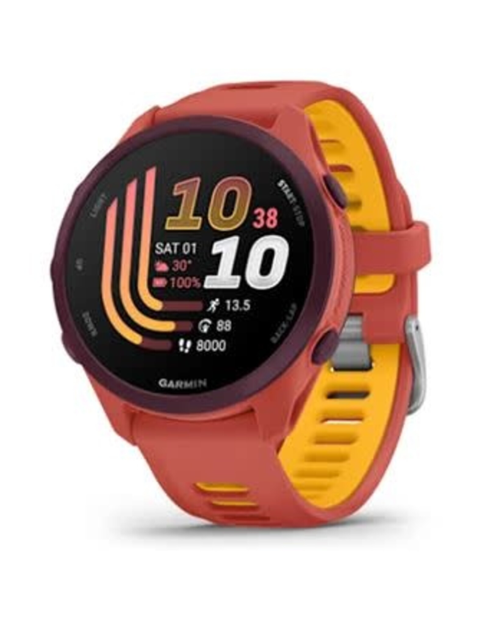 Garmin Forerunner® 170 Music, Red Pink with Red Pink/Mango Band