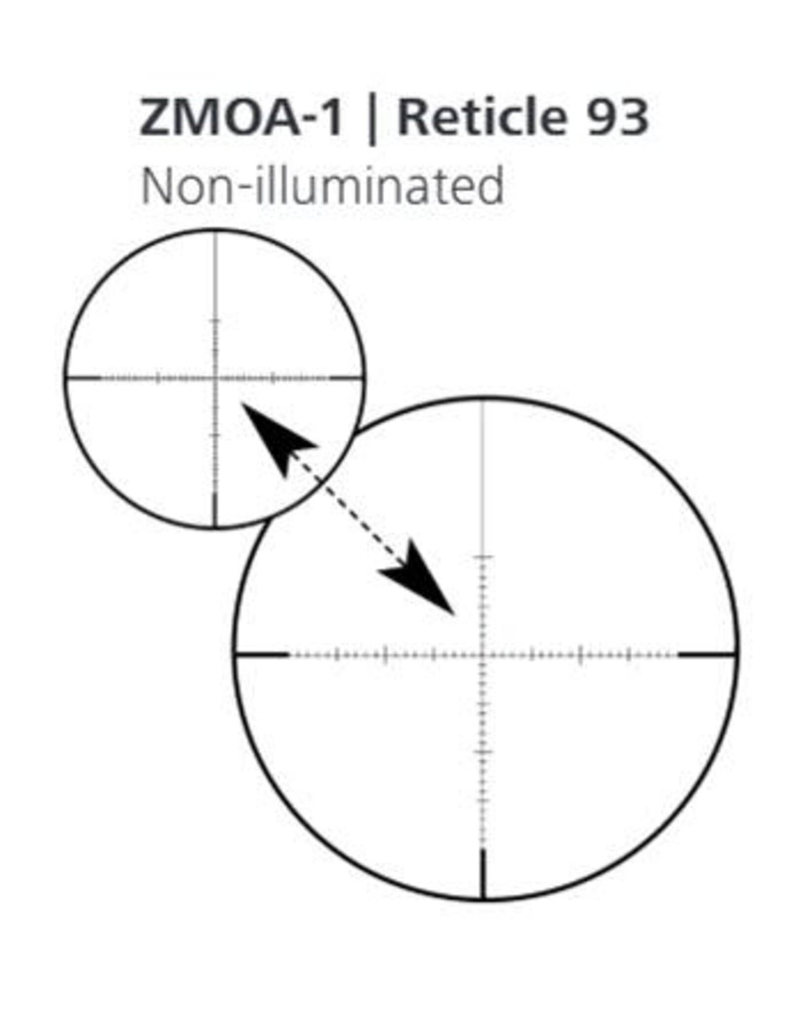 ZEISS - Sport Optics - Scopes and Binoculars Conquest V6 5-30x50 ZMOA-1 Reticle (#93) - External Turrets - Ballistic Stop -  Adjustable Parallax - .25 MOA