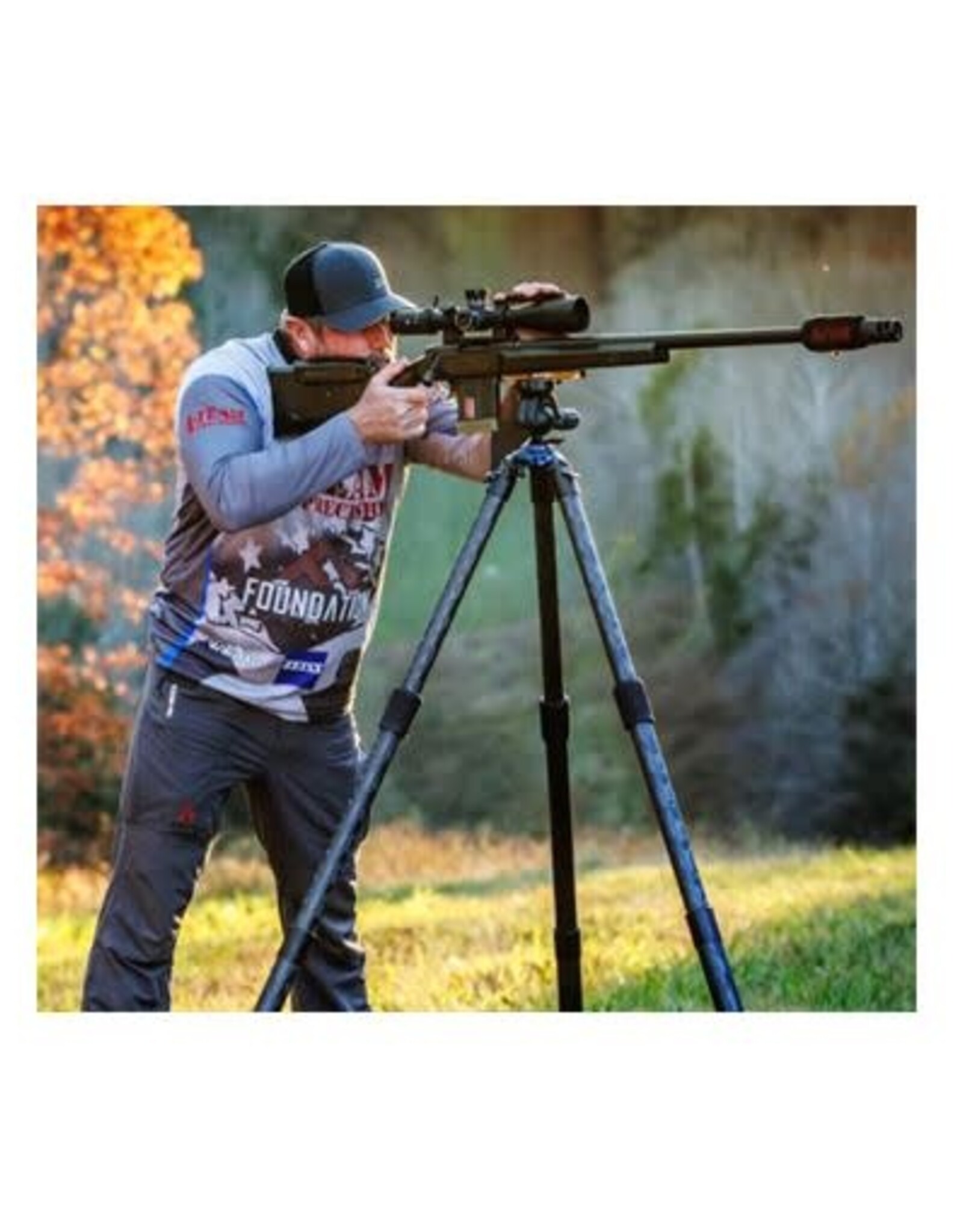 ZEISS - Sport Optics - Scopes and Binoculars Pro-Series Max-Duty V Tripod Kit: Versatile 60 mm ball head - up to 115 degrees of adj. Single-point adj. system for inverted, 3-section carbon fiber legs (36/40/44 mm diameter)