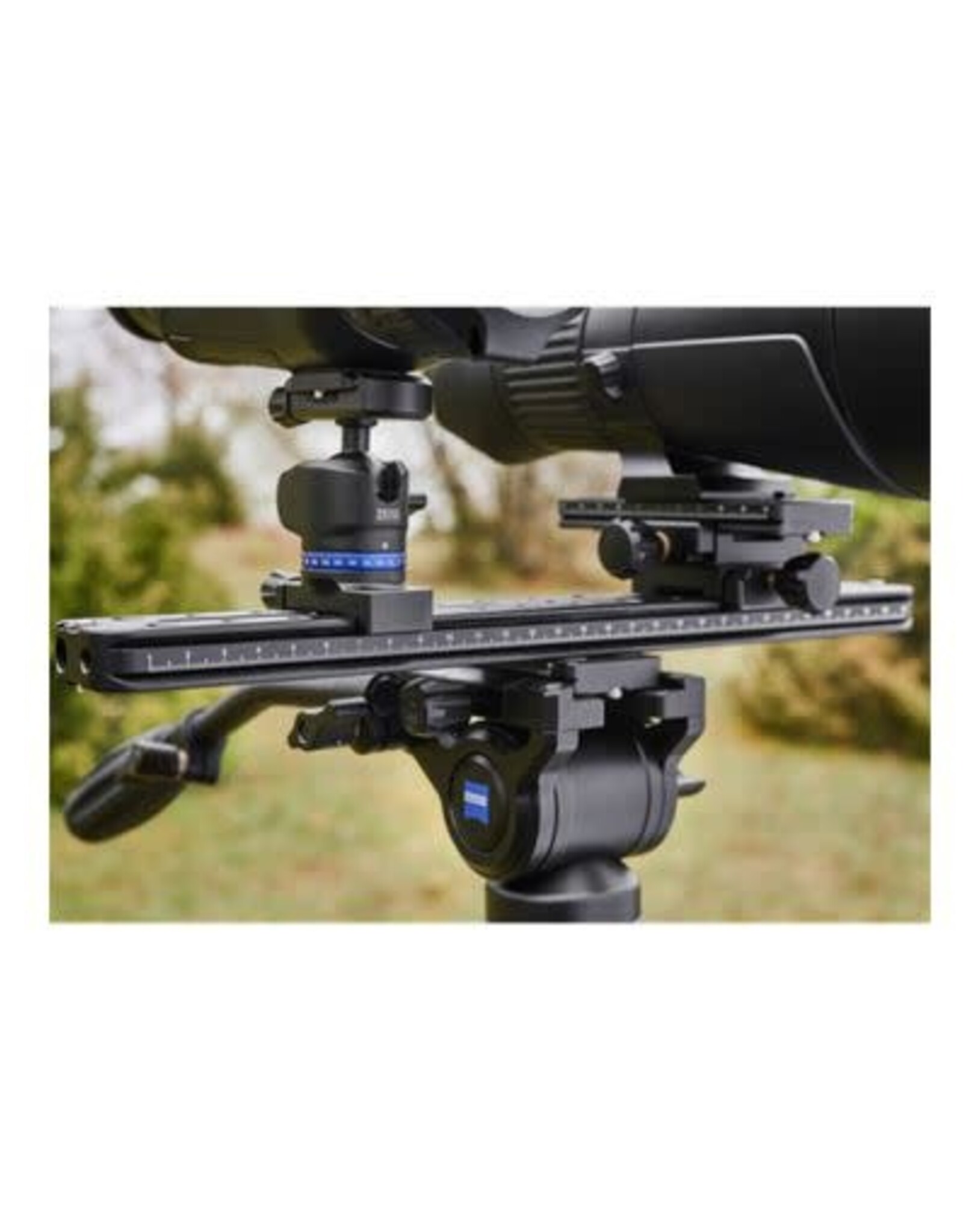 ZEISS - Sport Optics - Scopes and Binoculars ZEISS Multi Device Rail Accessory for Pro-Series Tripods: Arca-Swiss compatible - allows for multiple devices to be mounted atop a tripod. (a 3-piece system)