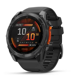Garmin fēnix® 8 – 51 mm, AMOLED, Slate Gray with Black Silicone Band