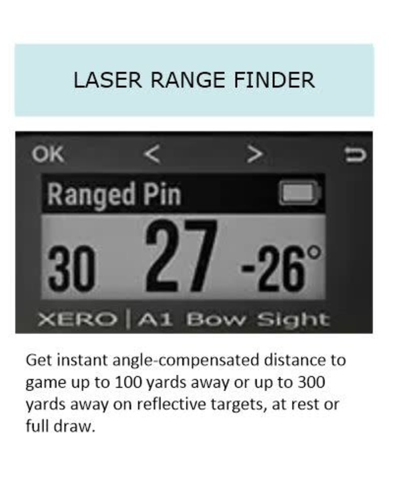 Garmin Xero® A1i PRO Bow Sight, Auto-ranging Digital Sight with Dual-color LED Pins and Micro-adjustable Rails (Left-handed)