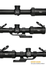 McJ Optics White Gyrfalcon 1.2-6X24 FFP illuminated reticle rifle scope